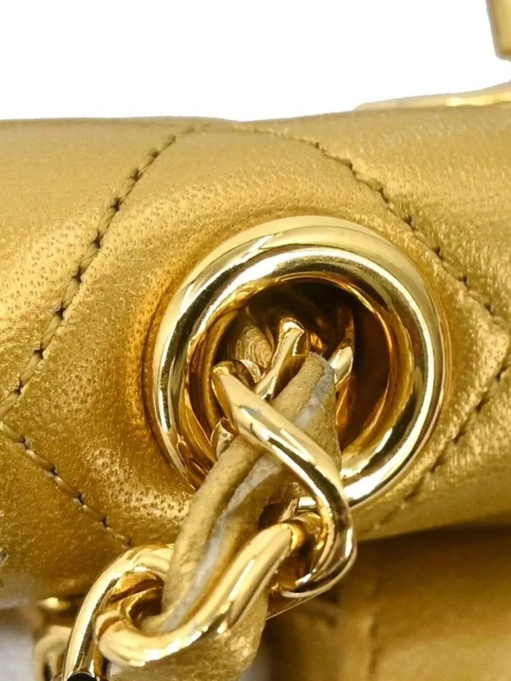 Chanel Gold Lambskin Waist Bum Bag #80/32 RQ04193